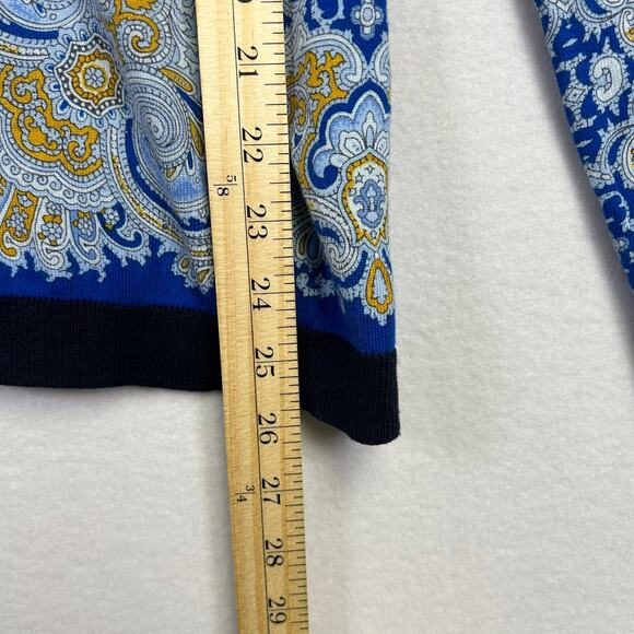 Talbots Woman's Blue Button Front Sweater - Size Large Classic Traditional - Picture 10 of 10